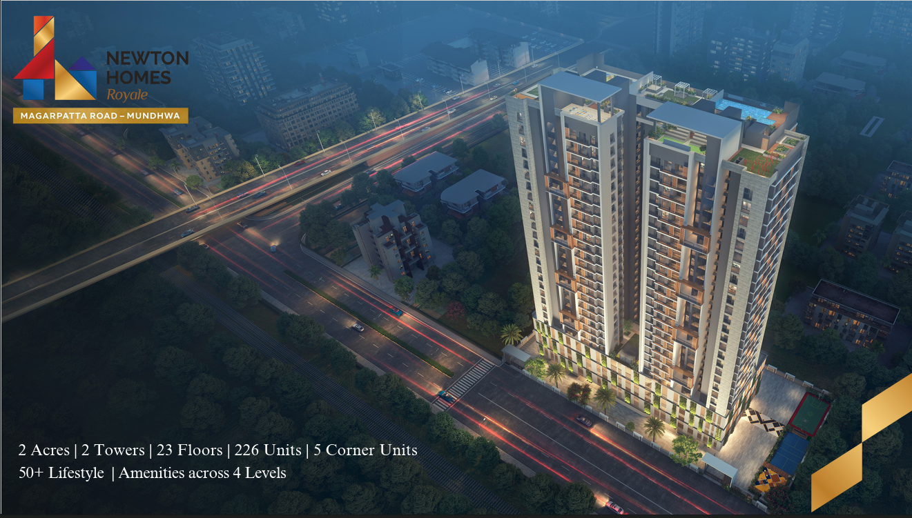 Newton Homes Royale 2-acre RERA project in Mundhwa, Pune